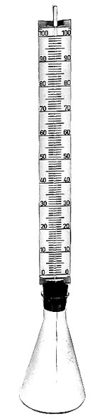 Modèle de thermomètre en verre