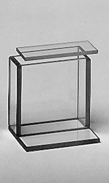 Cuvette à faces parallèles en verre optique, 50 x 50 x 20 mm