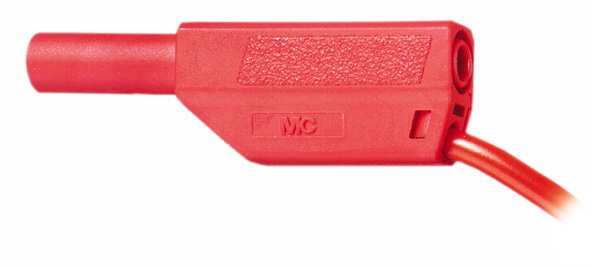 Câble d'expérimentation de sécurité, 10 cm, rouge