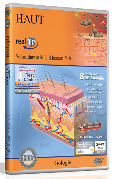 DVD : la peau - Logiciel real3D