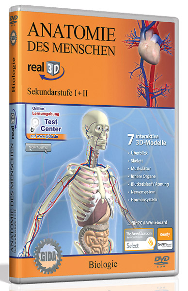 DVD : anatomie de l'homme - Logiciel real3D