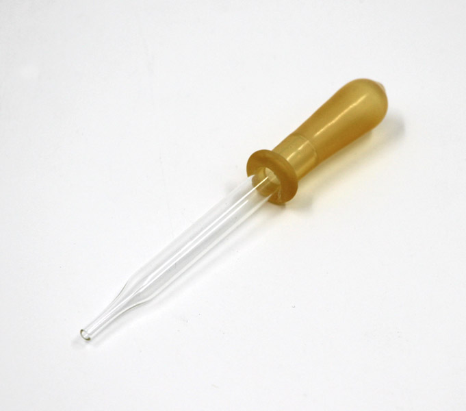 Pipette compte-gouttes 75 x 7 mm Ø, avec tétine