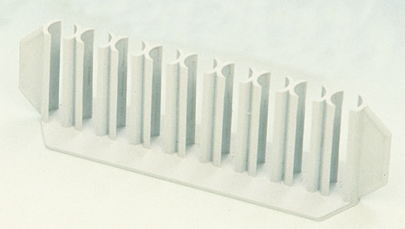 Porte-tubes à essais en plastique, pour 9 tubes, 18 mm Ø