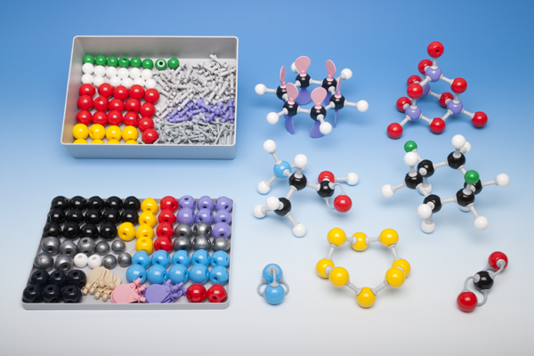 Coffret modèles moléculaires pour la chimie inorganique et organique, pour l'enseignant