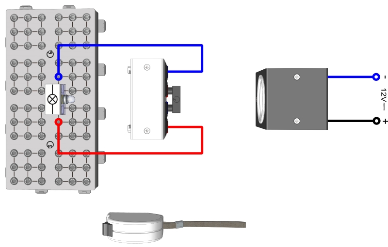 Conduire d'une lampe par un panneau solaire