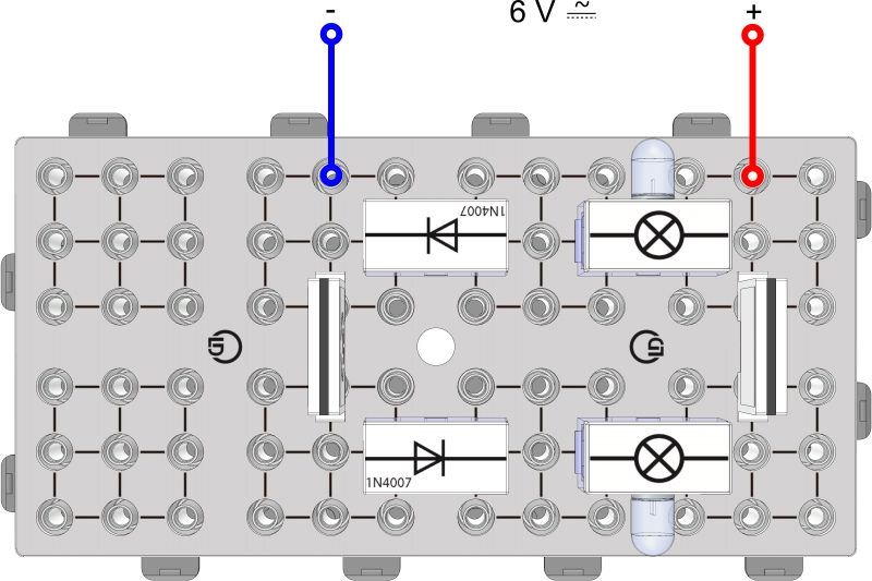 Testeur de polarité avec diodes