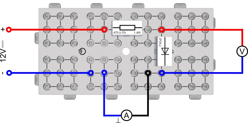 Caractéristiques d'une diode de Zener