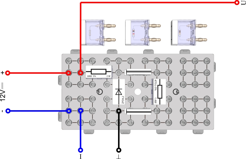 Stabilisation de la tension par une diode Zener - Numérique