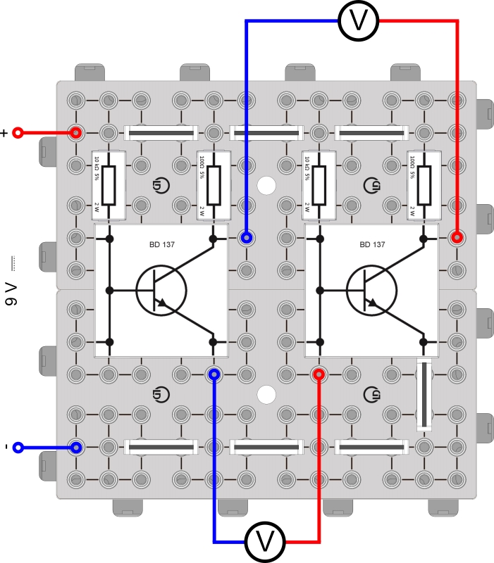 Expérience de base sur l'amplification différentielle de tension