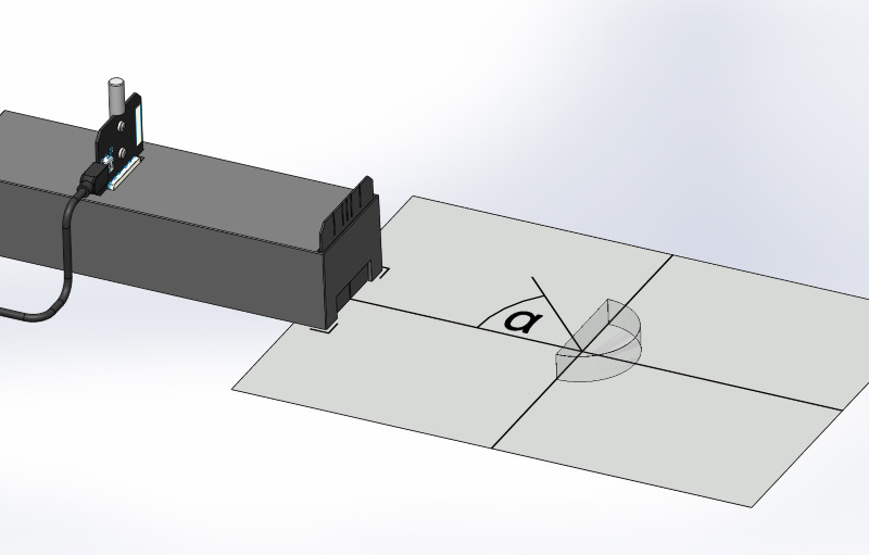 Réfraction dans différents médiums dans la cuvette semi-circulaire et sur le demi-cylindre