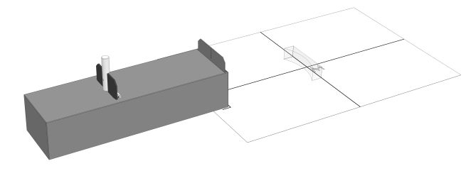 Trajectoire des rayons à travers une lentille concave