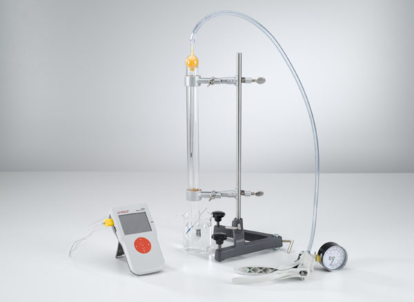 Variation de la pression du gaz en fonction de la température à volume constant (loi d'Amontons) 