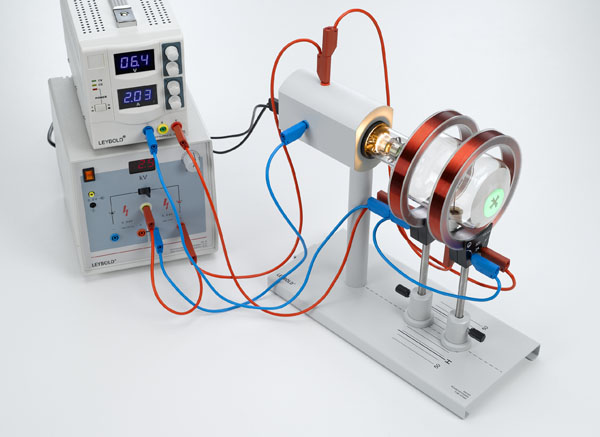 Déviation des électrons dans un champ magnétique axial