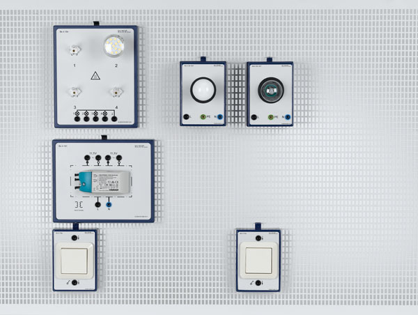 Circuits d'installation à lampes à incandescence et halogènes (système modulaire), équipement supplémentaire